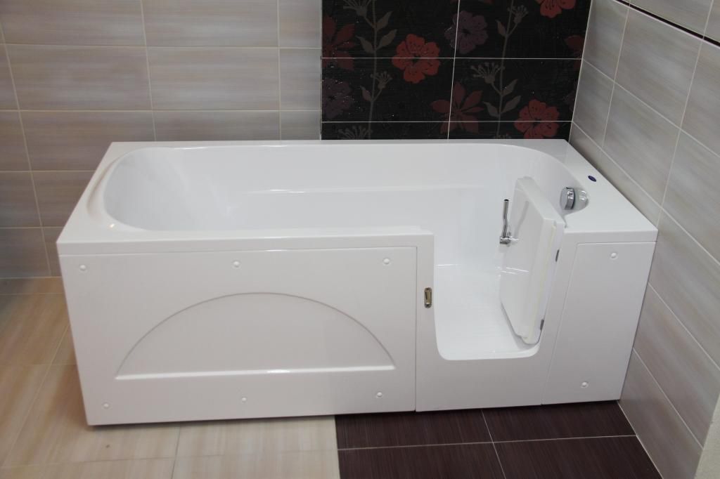WALK IN BATHTUB AMBER,SIDE DOOR,LOW ENTRY 5,5'', FULL LENGHT TUB